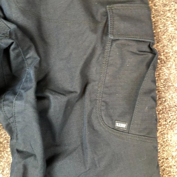 5.11 Tactical Pants Womens 10 Blue Cargo Rip Stop Hiking Tactical Workwear EMT - Picture 9 of 10